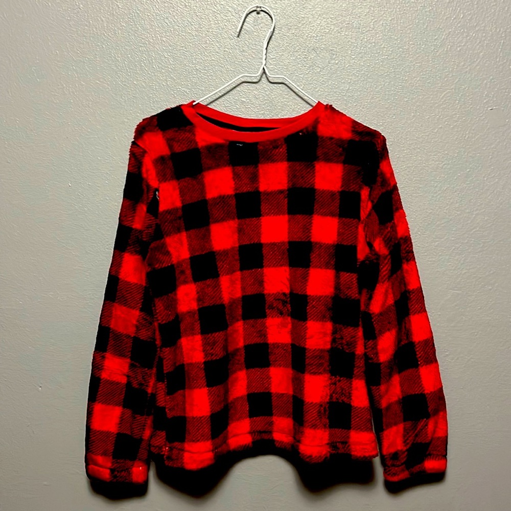 Red Plaid Cat & Yack Sweater